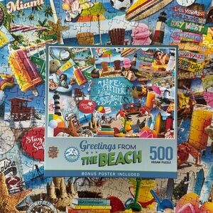 MasterPieces “Greetings from the Beach”500-Piece Jigsaw Puzzle